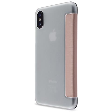 Flip Cover Custodia per iPhone X Colore Oro Rosa - Foto 1