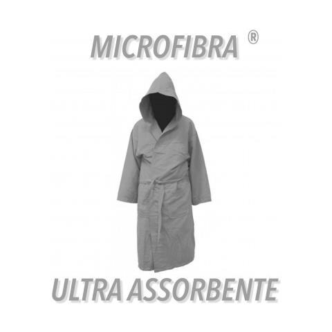 Accappatoio Tecnico In Microfibra Grigio Taglia: m - Foto 1