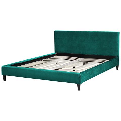 Letto Sfoderabile In Velluto Verde Scuro 160 X 200 Cm Fitou - Foto 17