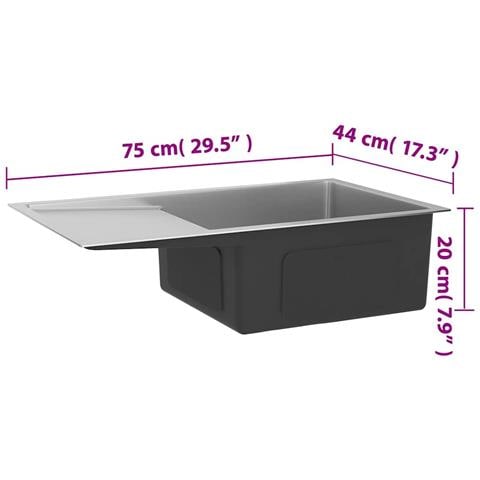 Lavello da Cucina Lavorato a Mano in Acciaio Inox - Foto 2