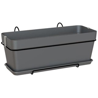 Fioriera ARTEVASI Venezia 40 Cm Antracite - Design Classico Con Sottovaso Incluso