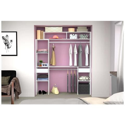 Elysee Armadio A Vista 2 Barre Appendiabiti, 4 Ripiani, 2 Cassetti - Foto 7