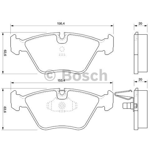 Kit Pastiglie Freno 986424767 - Foto 1