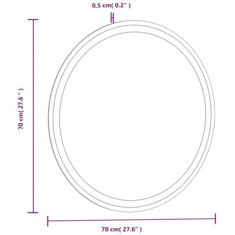 Specchio Da Bagno Led 70 Cm Rotondo - Foto 10