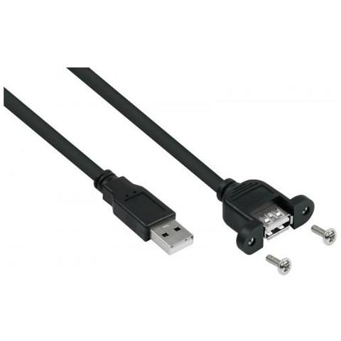 Alcasa Uk20p-aea-005s Cavo Usb 0,5 M Usb 2.0 Usb A Nero - Foto 1