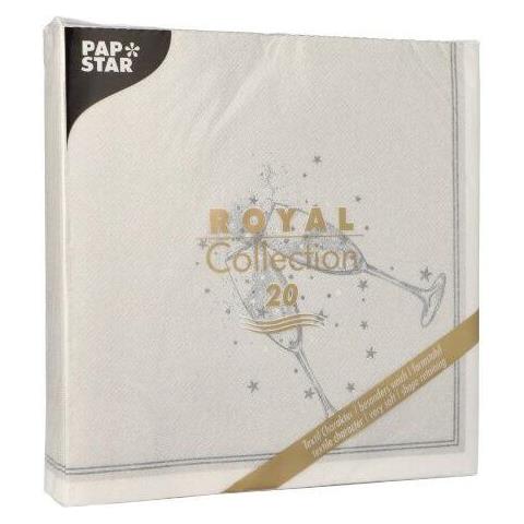 Papstar 89149 Tovagliolo Di Carta Carta Velina Argento 20 Pz - Foto 2