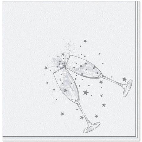 Papstar 89149 Tovagliolo Di Carta Carta Velina Argento 20 Pz - Foto 3