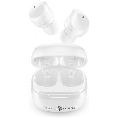 Cuffie Bluetooth FLOW con Custodia di Ricarica Colore Arancione Bianco - Foto 1