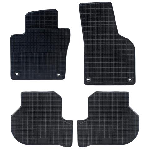 Set Da 4 Tappetini In Gomma Per Auto Compatibili Per Golf 5, Adatto A Tutte Le Stagioni, Nero, Sagomati Anteriori E Posteriori Mod. Ka5002 - Foto 1