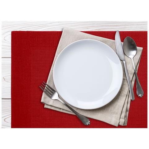 Set Tovagliette Americane Cucina Antiscivolo In Tinta Unita Lavabili In Vari Colori Set 4 Bordeaux - Foto 2