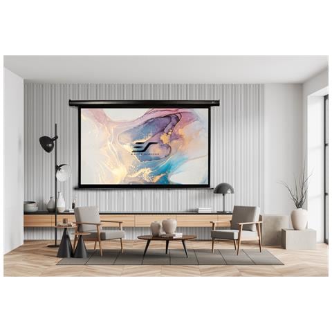 Spectrum - Schermo Per Proiezione Elettrico - 110 Inch Nero 16:9 244 X 137 (vorlauf 20cm) Maxwhite Adatto Per: Proiettore Normale - Foto 6