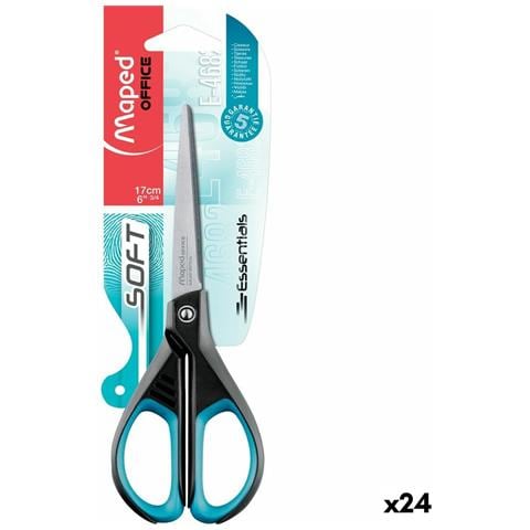 Forbicine Maped Essentials Soft E4682 Nero Azzurro Acciaio Inossidabile 17 Cm (24 Unità) - Foto 1