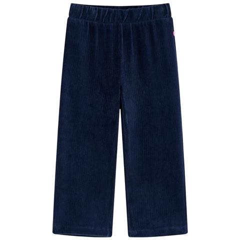 Pantaloni Da Bambino In Velluto A Coste Blu Marino 104 - Foto 1