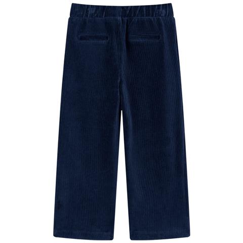 Pantaloni Da Bambino In Velluto A Coste Blu Marino 104 - Foto 2