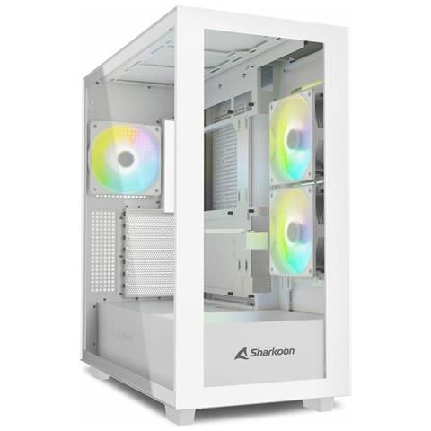 Case Rebel C60 RGB ATX micro ATX Mini-ITX 2 Porte USB 3.2 Colore Bianco - Foto 1