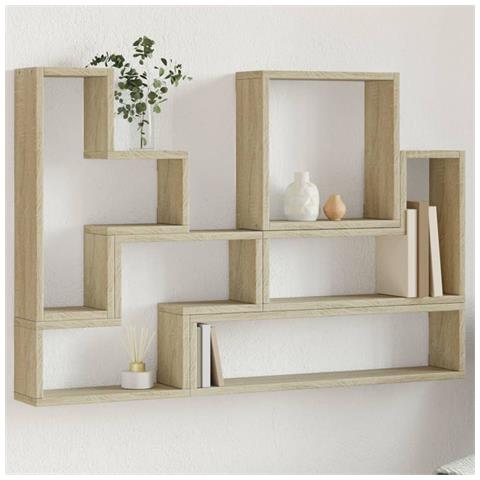 Scaffale A Parete Rovere Sonoma 96x12x64cm In Legno Multistrato - Foto 1