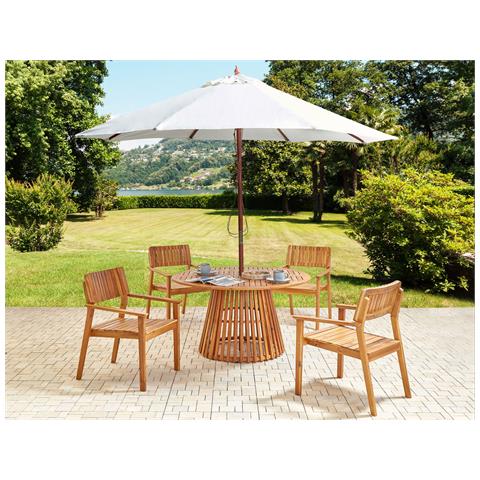 Set Da Pranzo Legno Massiccio Legno Chiaro Agello - Foto 1