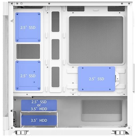 Case PROMESH 35W Mini Tower Micro ATX Mini-ITX Colore Bianco - Foto 12