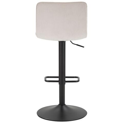 Sgabello Bar High Bianco Cm 43x49,5x85,5-107(seduta Cm 61-82,5) - Foto 4