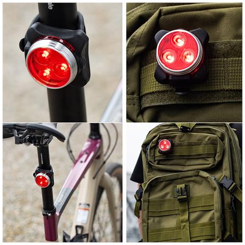 Lampada Per Bicicletta Rossa 3xled Va0117 - Foto 8