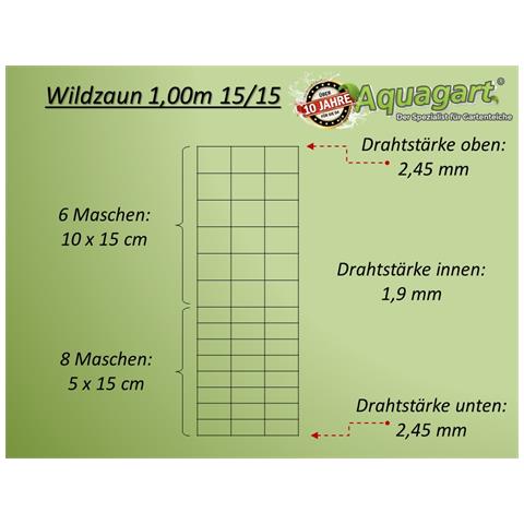 250m, Rete Di Protezione Da Animali Selvatici, Rete Per Zona Boschiva, Rete Annodata, Rete Metallica 100/15/15 Pesante - Foto 2