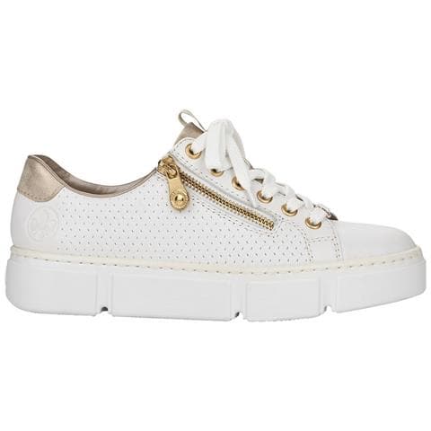 Hartweiss Casual Closed Shoes Scarpe Basse Pelle Scarpe Donna Bianco Eu 36, N5932-80 - Foto 1