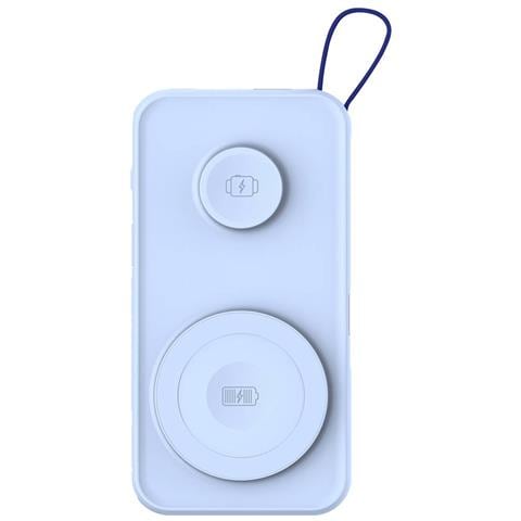 Powerbank Pastelup Wireless Qi Magsafe 10 000mah 22.5w Usb A / C, Blu - Foto 1