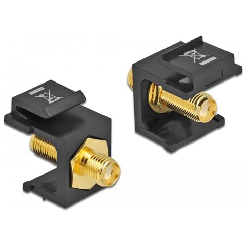 Modulo Keystone SMA femmina > SMA femmina nero - Foto 1