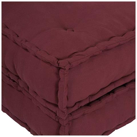 Pouf Modulare Marrone Rossiccio 70x70x54 in Tessuto - Foto 2