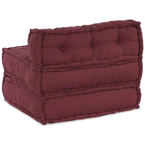 Pouf Modulare Marrone Rossiccio 70x70x54 in Tessuto - Foto 10