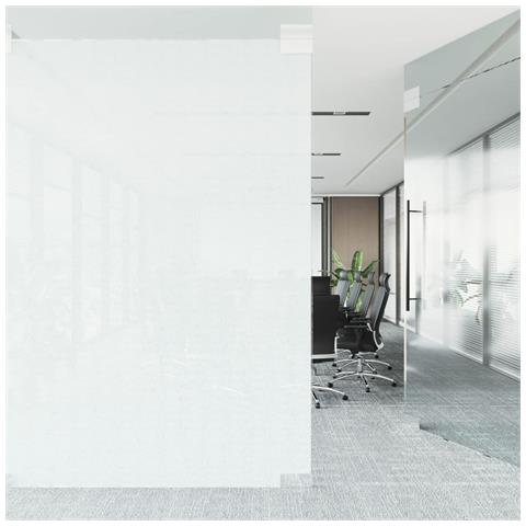 Pellicola Statica Smerigliata Bianco Trasparente 45x1000 Cm Pvc - Foto 3