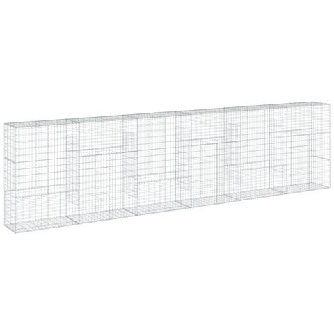 Cesto Gabbione Con Copertura 600x50x150 Cm In Ferro Zincato - Foto 2