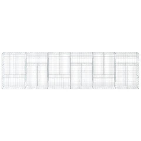 Cesto Gabbione Con Copertura 600x50x150 Cm In Ferro Zincato - Foto 3