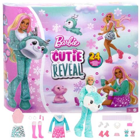 Barbie-cutie Reveal Calendario Dell'avvento-1 Bambola E 24 Sorprese Hjx76 - Foto 1