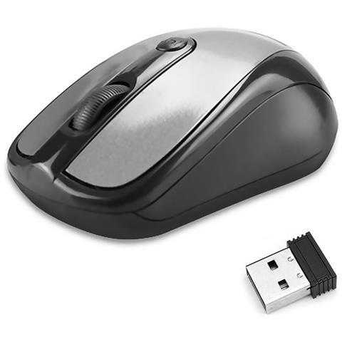 Mouse Wireless 6,5x3,5x9,5 Cm. Colore Nero - Foto 1