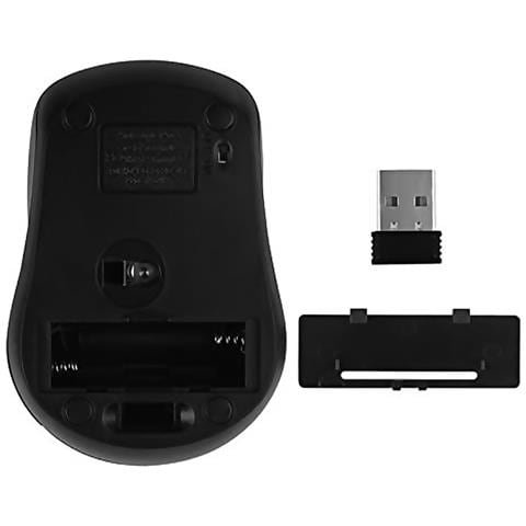 Mouse Wireless 6,5x3,5x9,5 Cm. Colore Nero - Foto 2