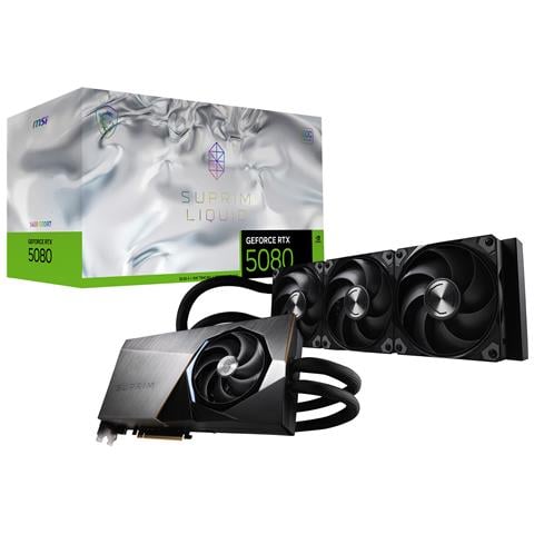 Suprim Geforce Rtx 5080 16g Liquid Soc Scheda Video Nvidia 16 Gb Gddr7 - Foto 2