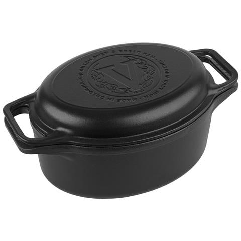 Victoria 38717 Forno Olandese, Pentola Et Padella Induzione Ghisa Smaltata 31cm 5,7l Senza Ptfe  Nero - Foto 1