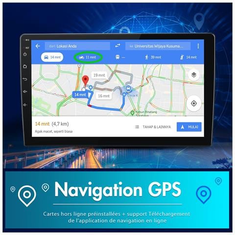 Android Autoradio Per Peugeot 3008 5008 (2009-2018) Con Carplay Android Auto, 9 Pollici Touchscreen Gps Bluetooth Wifi Usb Comandi Al Volante Fm Rds - Foto 2