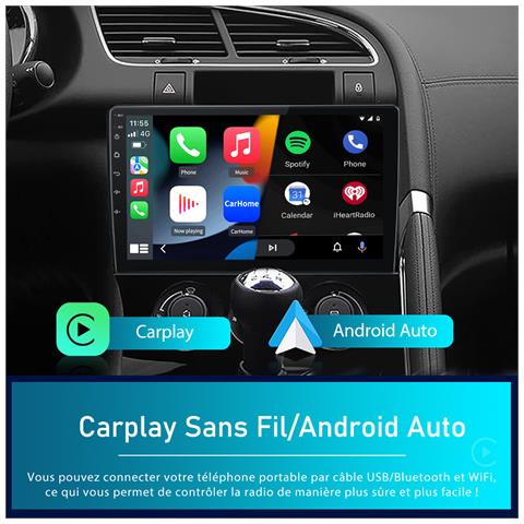 Android Autoradio Per Peugeot 3008 5008 (2009-2018) Con Carplay Android Auto, 9 Pollici Touchscreen Gps Bluetooth Wifi Usb Comandi Al Volante Fm Rds - Foto 6