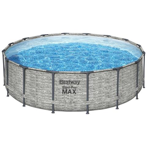 Piscina Fuori Terra - In Giro - 488x122 Cm - Grigio - Include Accessori Coordinati Cb32 - Foto 2