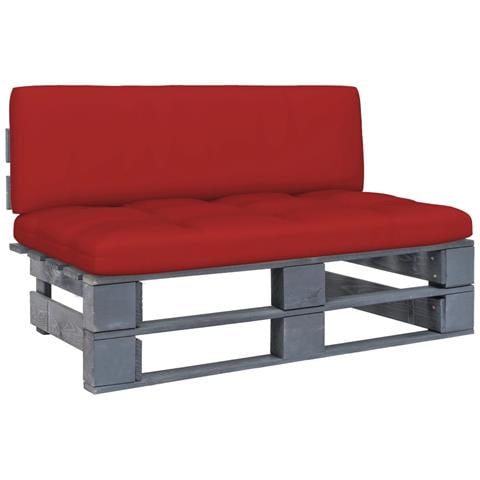 Divano Centrale Da Giardino Pallet Legno Pino Impregnato Grigio - Foto 2