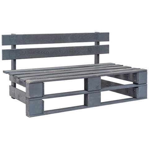 Divano Centrale Da Giardino Pallet Legno Pino Impregnato Grigio - Foto 8