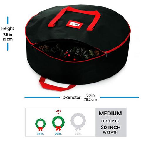 Borsa Premium Per Riporre Le Ghirlande Natalizie - Proteggi Il Tuo Arredamento Festivo L - Foto 2