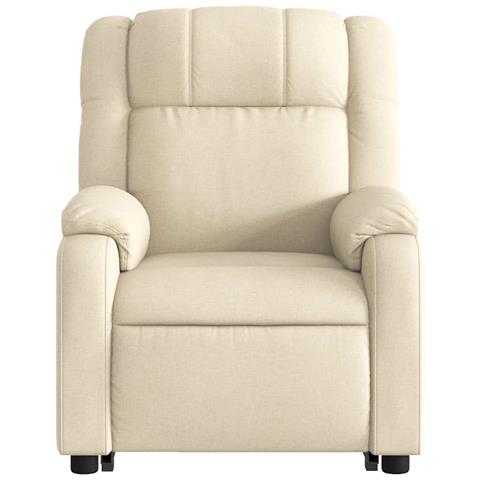 Poltrona Alzapersona Massaggiante Elettrica Crema in Tessuto - Foto 9