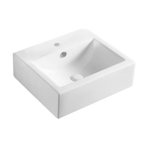 Lavabo Appoggio 50.5x44.5 Cm La45 Bianco - Foto 1