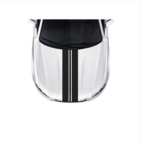 Adesivi Per Auto Con Linee Personalizzate Nere (set Da 5) - Decorazione Elegante E Resistente - Foto 1