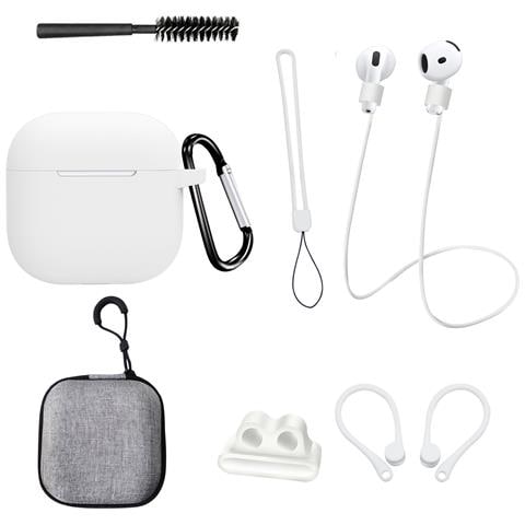 Set Di Otto Pezzi Di Custodie Bianche Per Airpods Di Quarta Generazione - Foto 1