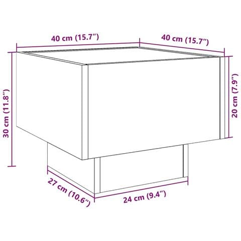 Armadio rovere artigianale 40 x 40 x 30 cm - Foto 9