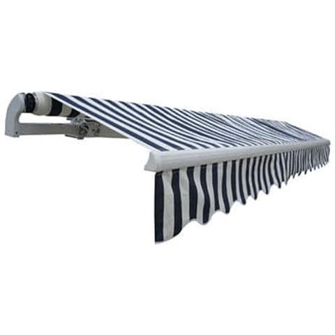 Lusso Casadino -  Tenda Da Sole Pieghevole Motorizzata 400 Cm Blu/bianca - Foto 1